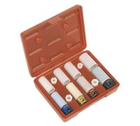 Sealey Metrico Lega Ruota Urto Presa Set 4pc 1.3cmSq Drive con Scatola SX030