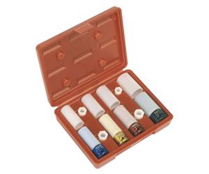 Sealey Metrico Lega Ruota Urto Presa Set 4pc 1.3cmSq Drive con Scatola SX030