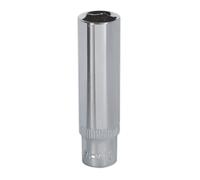 Sealey Metrico Presa 10mm Profondo 0.6cmSq Guida Completamente Lucidata SP1410D