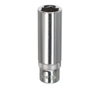 Sealey Metrico Presa 11mm Profondo 0.6cmSq Guida Completamente Lucidata SP1411D