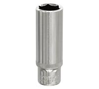 Sealey Metrico Presa 12mm Profondo 0.6cmSq Guida Completamente Lucidata SP1412D
