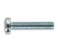 Sealey Macchina Vite M5 X 25mm Pan Testa Pozi Zinco Confezione Di 50 MSP525