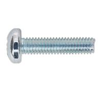 Sealey Macchina Vite M6 X 25mm Pan Testa Pozi Zinco Confezione Di 50 MSP625