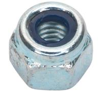 Dado Di Blocco In Nylon M5 Zincato Confezione Da 100 - Sealey NLN5 Nuovo