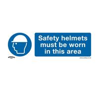 Sealey Obbligatorio Sicurezza Insegna - Caschi Must Be Worn IN This Area -