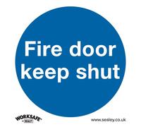 Sealey Obbligatorio Sicurezza Insegna - Fuoco Porta Mantenere Shut - Plastica -