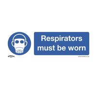 Sealey Obbligatorio Sicurezza Insegna - Respirators Must Be Usurato -