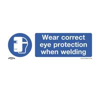 Sealey Obbligatorio Sicurezza Insegna - Wear Occhio Protezione When Saldatura -
