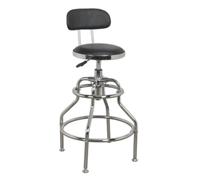 Sealey Officina Sgabello Pneumatico Con Regolabile Altezza Perno Sedile & Retro