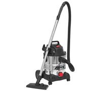 Sealey Aspirapolvere Industriale Wet & Dry 20L 1250W/230V Inox Tamburo PC200SD