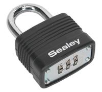 Lucchetto Combinato In Acciaio 40Mm - Sealey Pl301C Nuovo