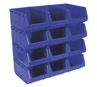 Sealey Plastica Conservazione Bin 210 x 355 x 165mm - Blu Confezione Di 12