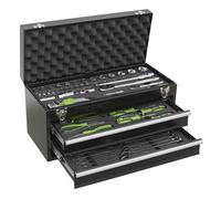 Sealey Portatile Cassetta Attrezzi 2 Cassetto Con 90pc Attrezzo Kit S01055