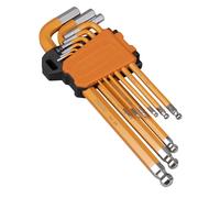 Sealey Premier Imperial Lungo Chiave Esagonale Set Sfera Estremità 9pc A Storage