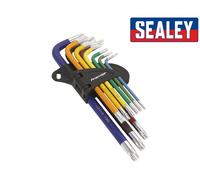 Sealey AK7193 Trx-Star Chiave Set 9pc Colore Codificato Lungo