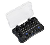 Sealey Premier Set Bussole E Inserti A Profilo Basso 1/4" Sq 31 Pz AK2112