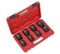 Sealey Premier Set Bussole Per Impatto 3/4"D 8 pz 24-38mm 6 Lati AK886