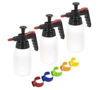 Sealey Premium Pressione Solvente Spray 1L & Colore Codificato Coperchi Combo