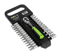 Sealey Presa E Set di Punte 27pc 0.6cmSq Drive Walldrive® Metrico S01241