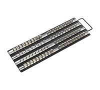 Presa Ferroviario Vassoio Nero 0.6cm,1cm & 1.3cmSq Drive - Sealey AK271B Nuovo