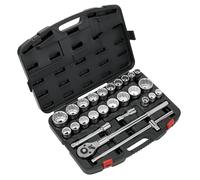 Sealey Presa Set 26pc 1.9cmSq Drive 12 Punto Walldrive Metric Imperial AK2584