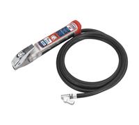 Sealey Professionale Pneumatico Gonfiatore Con 2.5m Tubo & Clip-On Connettore