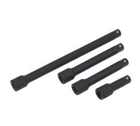 Sealey Prolunga Impatto Set 4pc 1.3cmD Lunghezze 75, 125, 150, 250mm AK5513