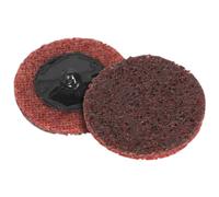 Sealey PTCQC50M Cambiamento Rapido Preparazione Pad Ø50mm Medio Confezione 10