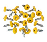 Sealey PTNP2 viti targa plastica rivestita testa 4.8 x 18 mm, 50 pezzi, colore: Giallo