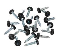 Sealey PTNP7 Targa Vite Plastica Racchiuso Testa Ø4.8 X 24mm Nero Confezione 50