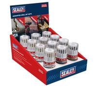 Sealey Punte per Trapano Set Assortiti Display Scatola Di 12 HSS Muratura &