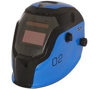Sealey Auto Oscurante Saldatura Casco - Paralume 9-13 - Blu PWH2