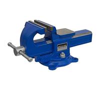 Sealey QAVE125 Morsa 125mm Veloce Azione Girevole Base Sg Ferro