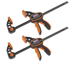 Sealey QBC3002 Veloce Morsetto Barra Set 300mm 2pc