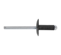Sealey Alluminio Rivetto Nero Grande Flangia 4.8 x 18mm Confezione Di 200