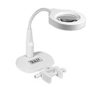 Regolabile Doppio Supporto Ingrandimento Luce da Lavoro 230V 45 SMD LED Wl53/8d
