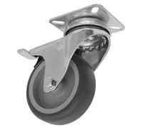 Sealey Resistenza Media Termoplastica Girevole Rotella Ruota Con Totale Blocco