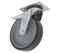 Sealey Resistenza Media Termoplastica Girevole Rotella Ruota Con Totale Lock