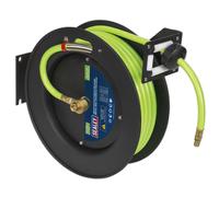 Retrattile Aria Tubo Metallo Bobina 15m Ø10mm Id ad Alta Visibilità Tpr SA841HV