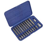 Sealey Ribe Bit Set 22pc 3/8"e 1/2" Drive sq