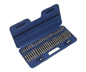 Sealey Ribe/spline / hex/security Trx-star Punte Set 56pz 3/8"e 1/2" Drive sq