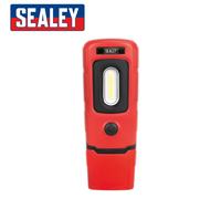 Sealey Ricaricabile Ispezione Lampada 3W LED Cob + Torcia A li-Po Batteria -