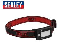 Sealey Ricaricabile Testa Torcia 2W Pannocchia LED Auto-Sensor Nero LED360HT