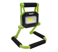 Sealey Ricaricabile Portatile Fold Piatto Proiettore 10W Cob LED Ioni di Litio