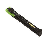 Sealey Ricaricabile Sottile Pieghevole Tascabile Luce 2 Rotondi & 1 SMD - Verde