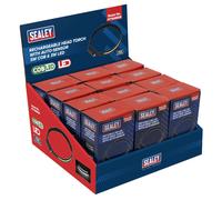Sealey Ricaricabile Testa Torcia Auto-Sensor 5W Rotondi & 3W LED Scatola Di 12