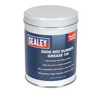 Sealey SCS110 Rosso Gomma Grasso 500g Barattolo