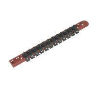 Sealey Rota Di Fissaggio Per Chiavi A Cricchetto Da 1/4" Con 12 Clip AK1412