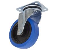 Sealey Rotella Cassetta Attrezzi Piastra Girevole Ruota 125mm Larghezza 40mm Blu