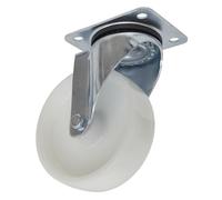 Sealey Rotella Cassetta Attrezzi Ruota Girevole Targa 125mm Larghezza 40mm White